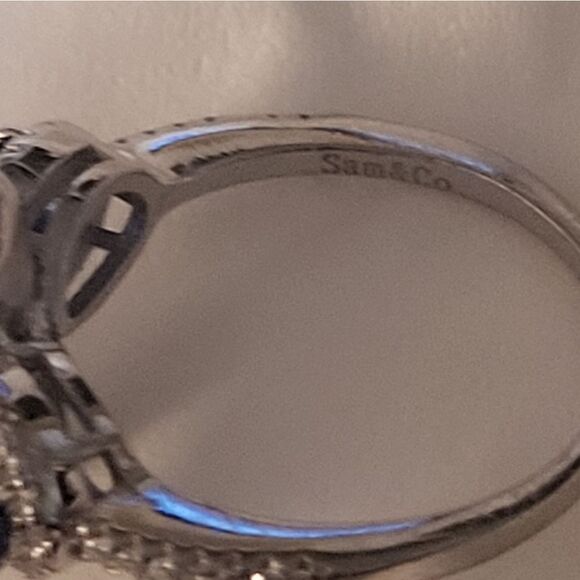 ELITE, New, JEWELRY, SIZE 7, .925 STERLING SILVER, SAPPHIRE, 7MM FW PEARL RING - Picture 9 of 10